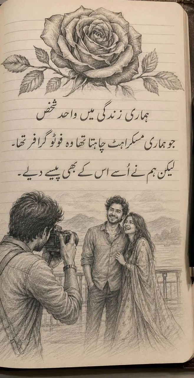 جو ہماری مسکراہٹ چاہتا تھا وہ فوٹوگرافر تھا