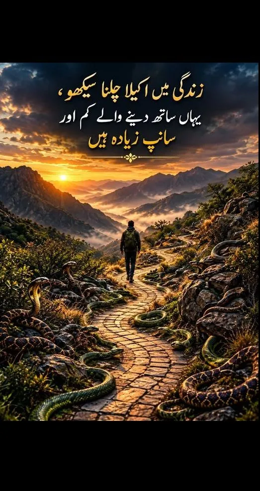 Zindgi main akelay rahna sekho