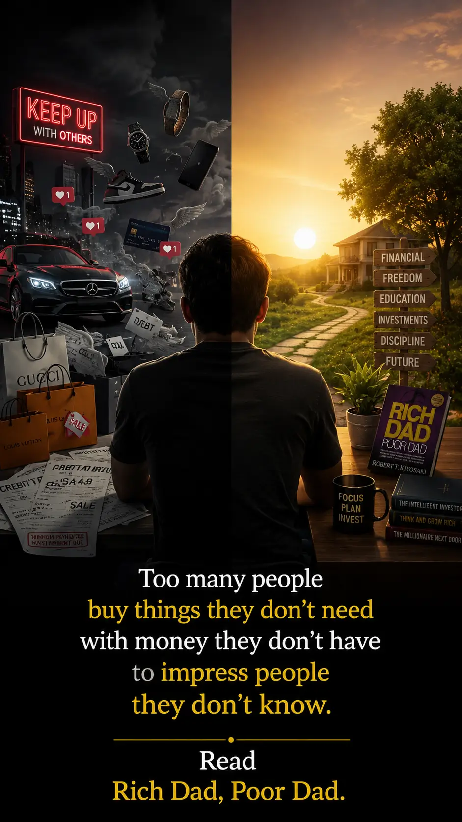 Read Rich Dad, Poor Dad.