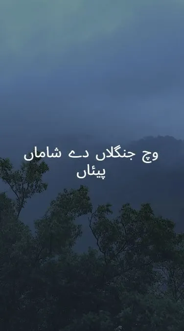 وچ جنگلاں دے شاماں پیئاں