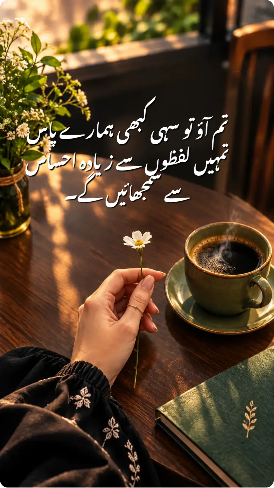 تم آؤ تو سہی کبھی ہمارے پاس تمہیں لفظوں سے زیادہ احساس سے سمجھائیں گے۔