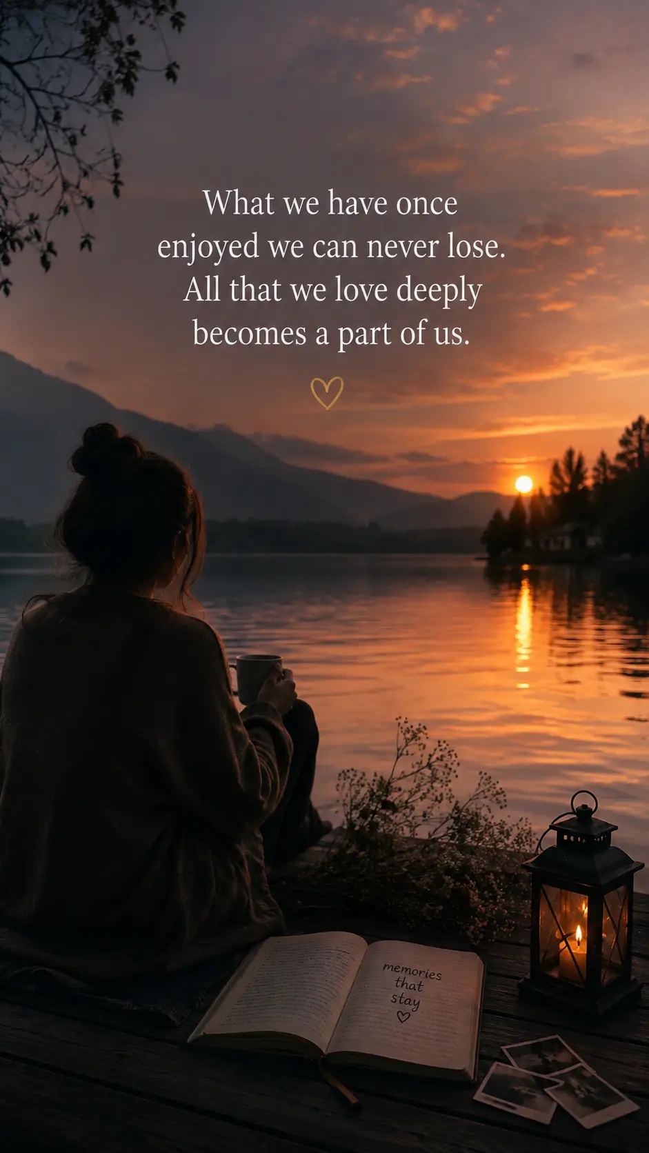 What we have once enjoyed we can never lose. All that we love deeply becomes a part of us.