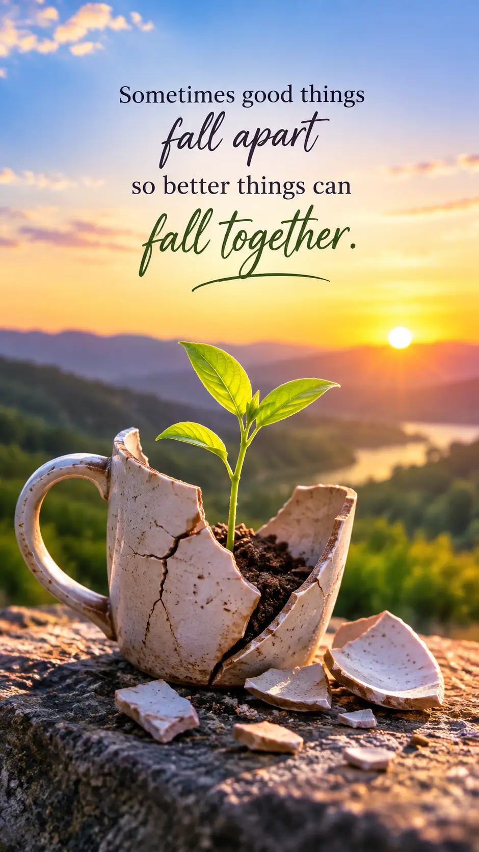 Sometimes good things fall apart so better things can fall together.