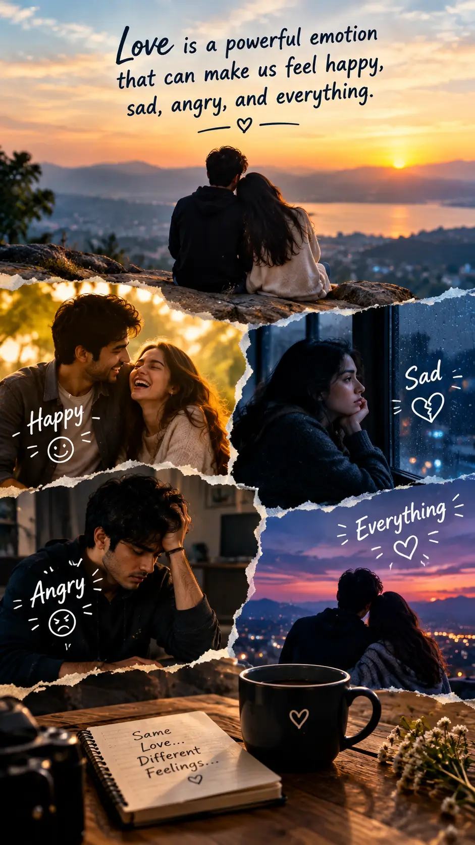 Love is a powerful emotion that can make us feel happy, sad, angry, and everything. 