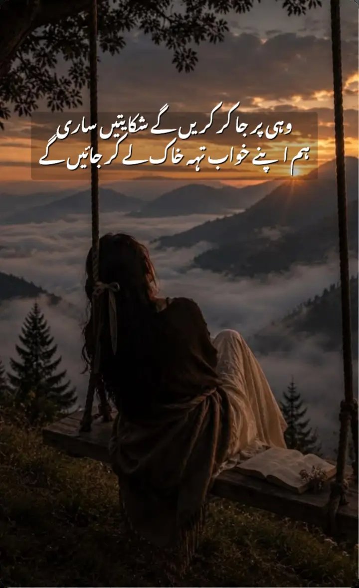 وہی پر جا کر کریں گے شکایتیں ساری ہم اپنے خواب تہہ خاک لے کر جائیں گے