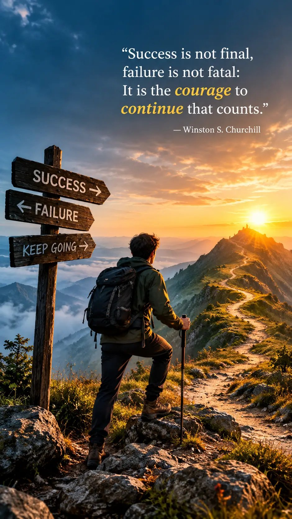 Success is not final, failure is not fatal