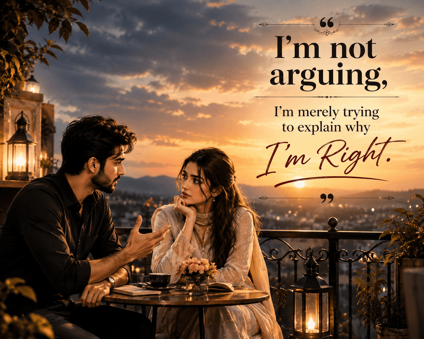  I'm not arguing, I'm merely trying to explain why I'm Right.