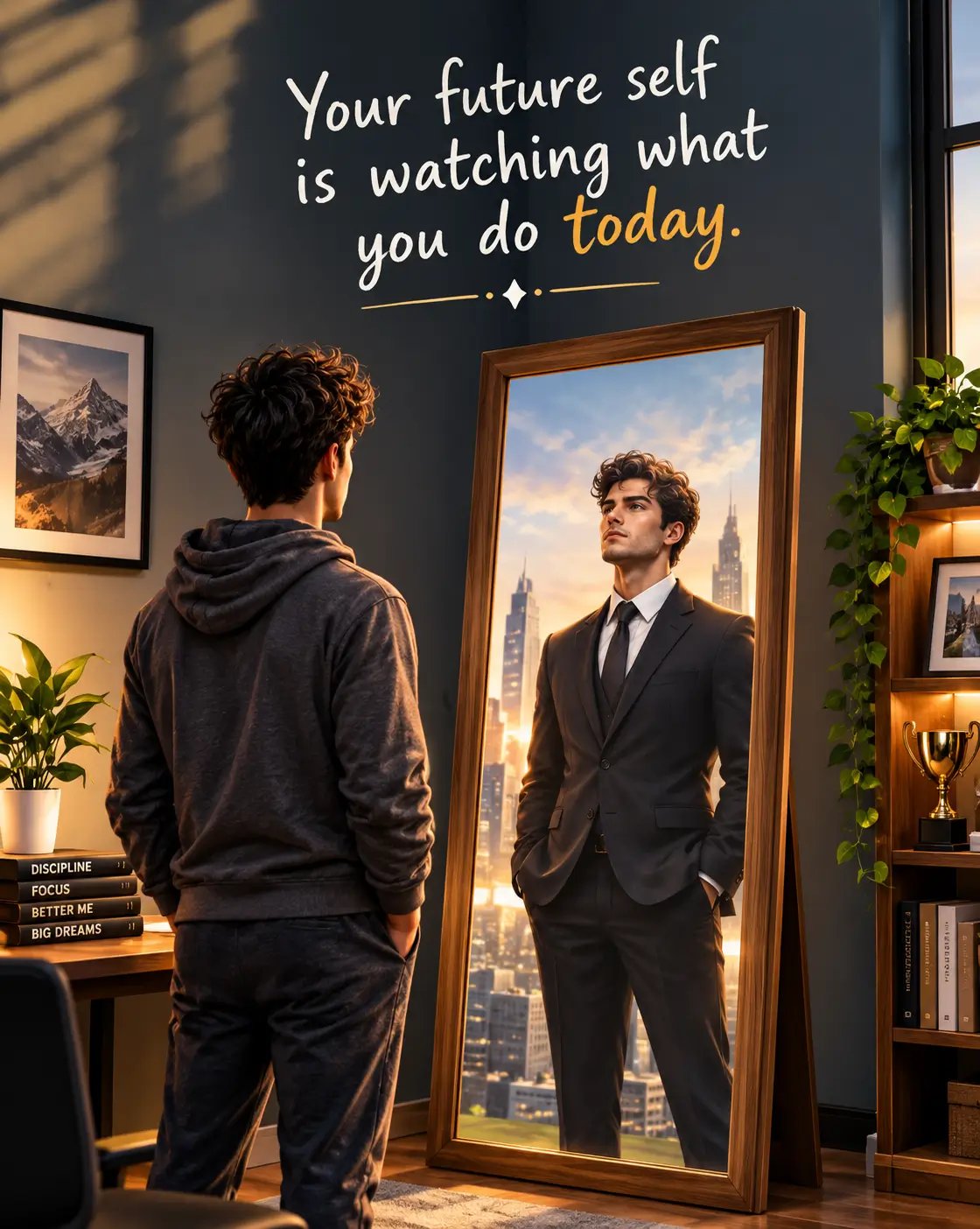 Your future self watching what you do today