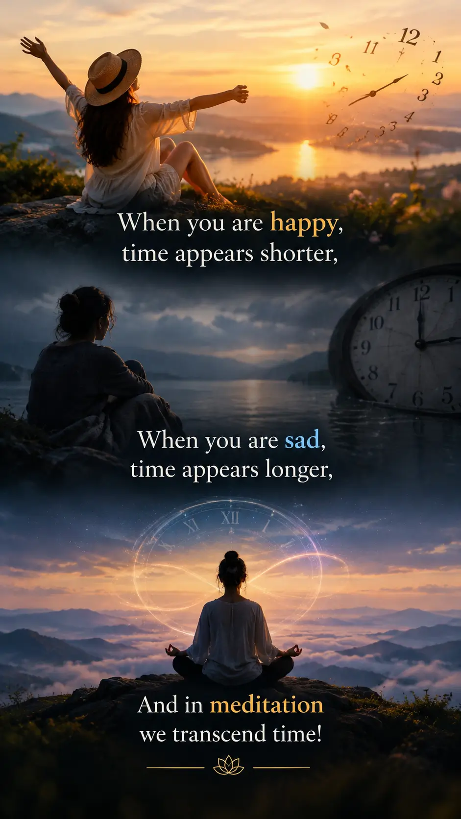 When you are happy time appears shorter