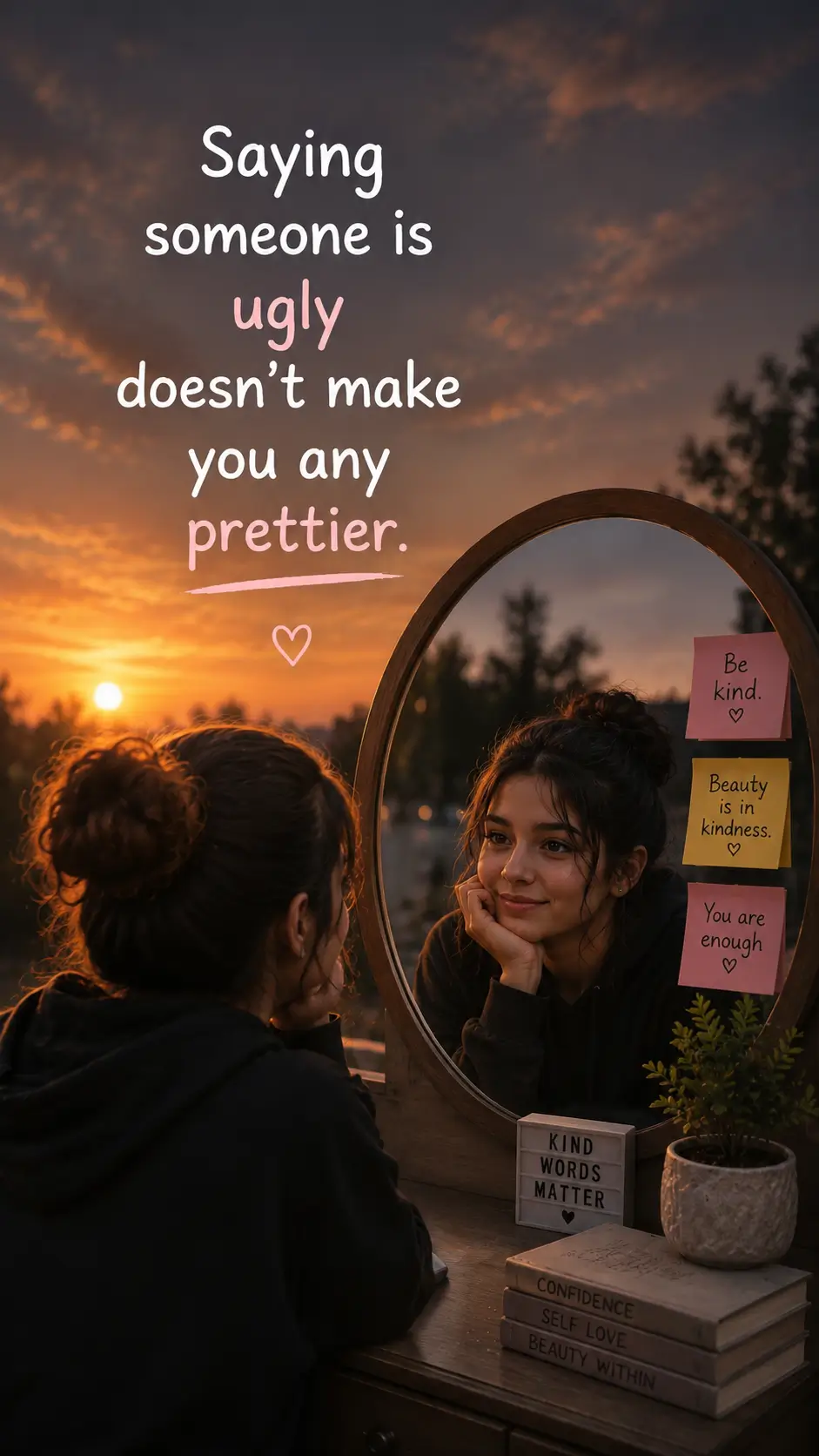 Saying someone is ugly doesn’t make you any prettier.