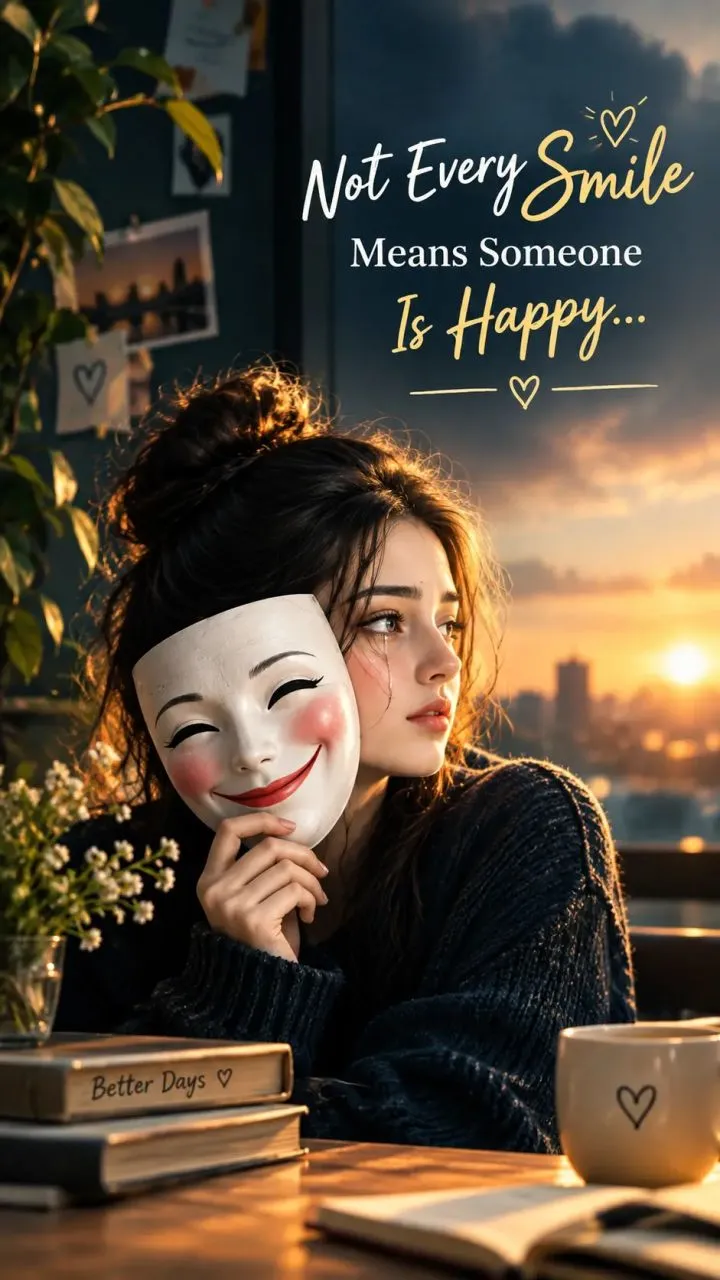 Not every smile means someone is happy