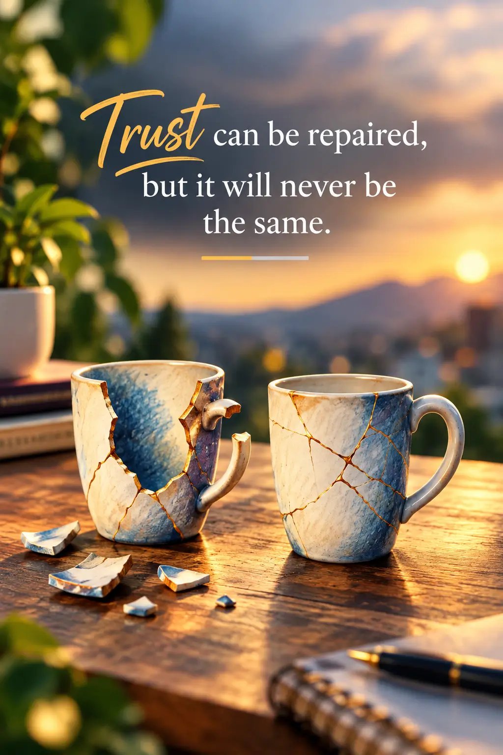 Trust can be repaired, but it will never be the same