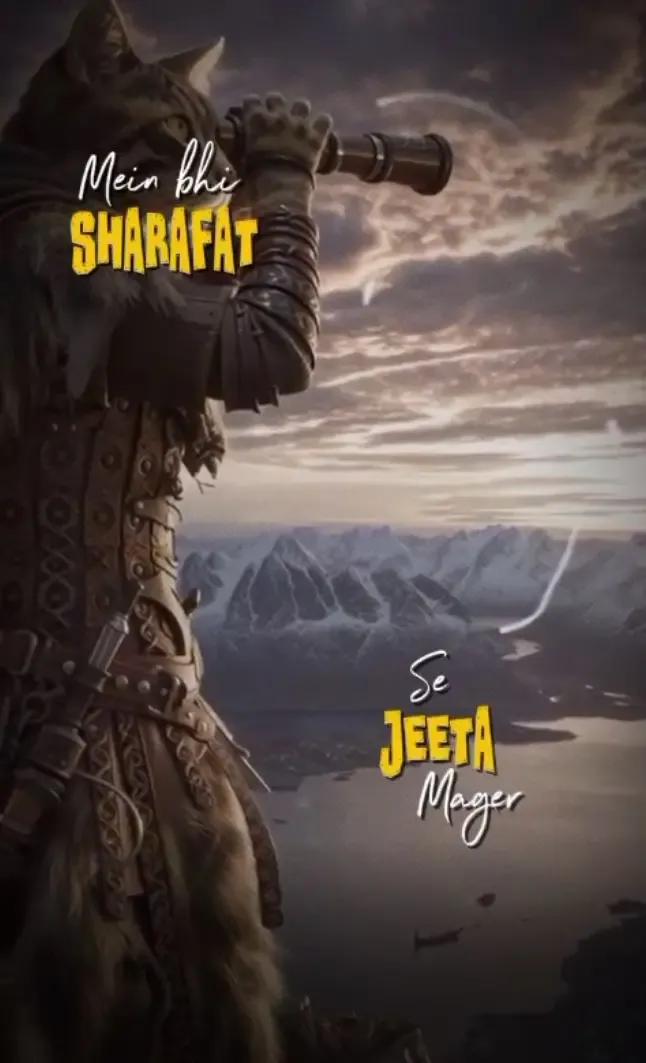 Main bhi shrfat se jeeta mage, mujko sharoon se lagta tha dar