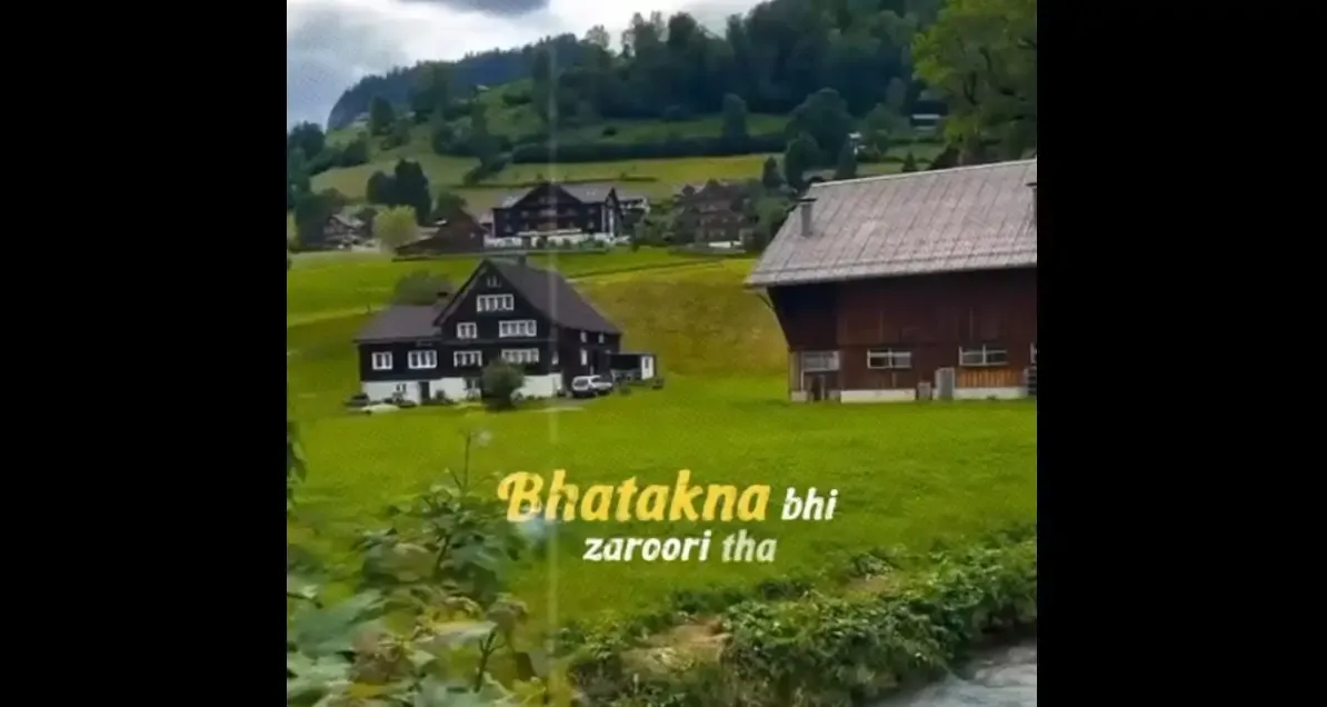 Tere dil ke nikaale hum, kahaan bhatke, kahaan pahunche, Magar bhatke to yaad aaya, bhatakna bhi zaroori tha